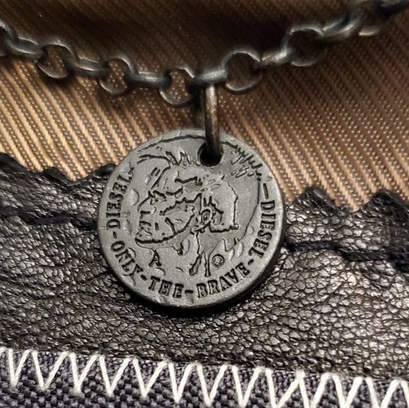 "SOLD" Diesel industry leather bomber jacket euc size L - Picture 9 of 16